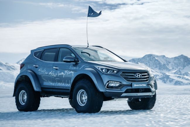 Kako se je Hyundai Santa Fe spopadel z ledeno Antarktiko