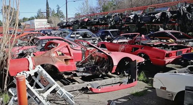 V Kaliforniji obstaja Ferrarijev avto odpad 