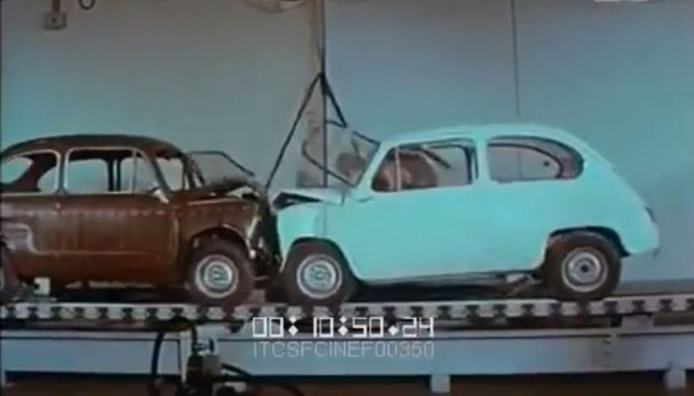 Tako so leta 1966 izvajali preskusna trčenja