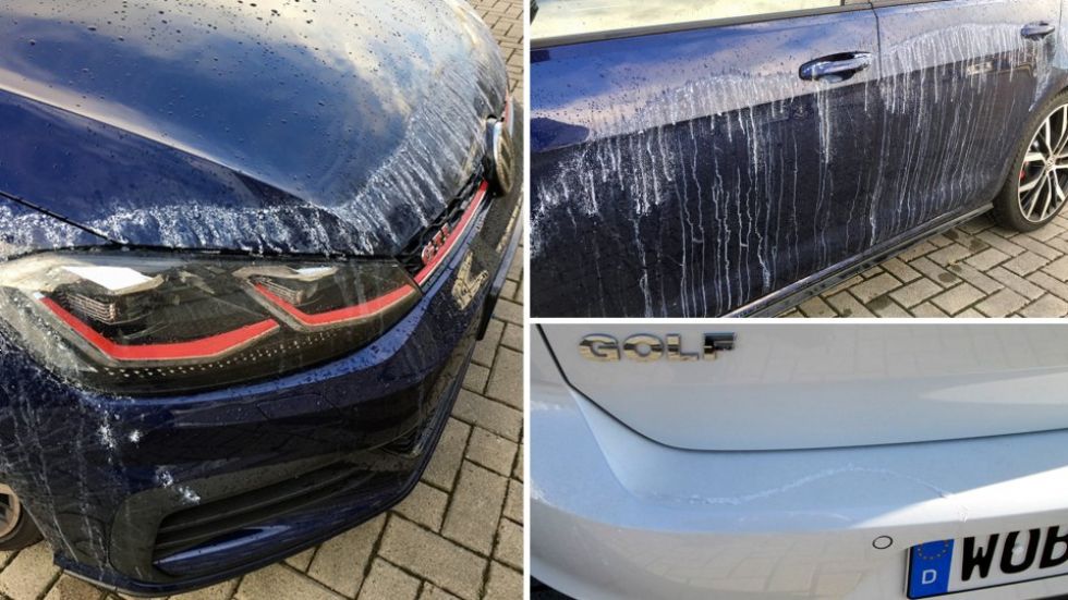Napadi z lepilom povzročili že 1,5 milijona škode