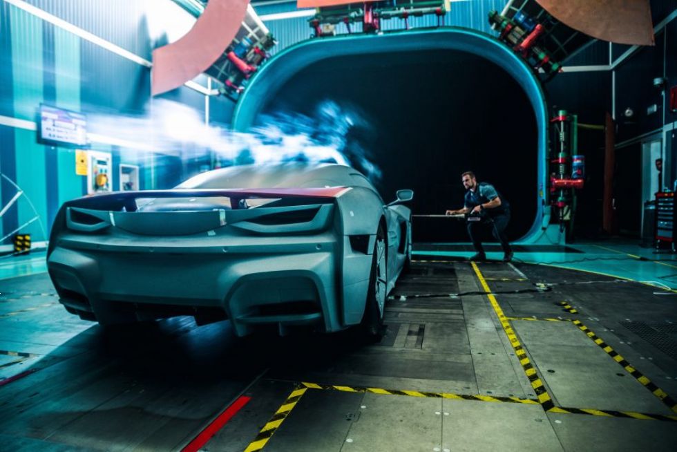 Rimac C_Two na preskus tudi v vetrovnik