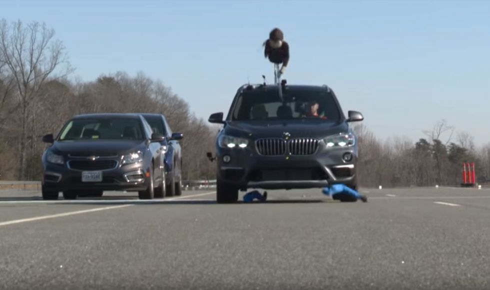 Varnostni sistem pri BMW X1 sploh ni odreagiral 