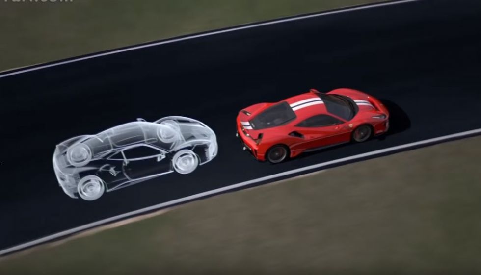 Ferrari 488 Pista na stezi