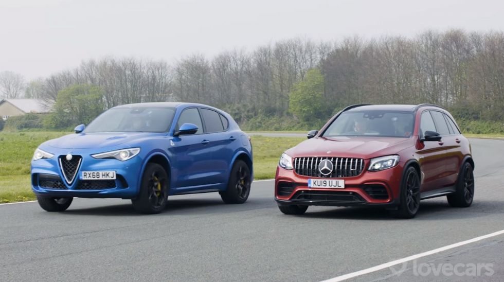 Dvoboj Stelvio Q vs Mercedes AMG GLC 63S