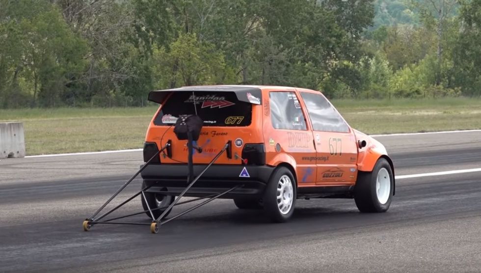 600-konjski Fiat Uno v manj kot 10 sekundah do 258 km/h