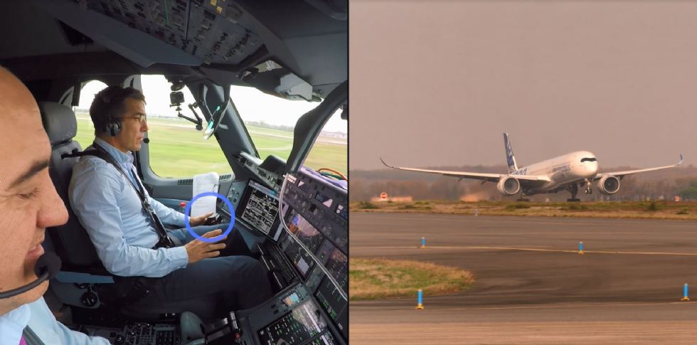 Nov mejnik v letalstvu, Airbus A350 avtonomno vzletel