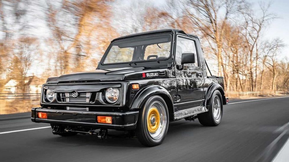 Suzuki Samurai, ki ima krepko več kot 400 konjev