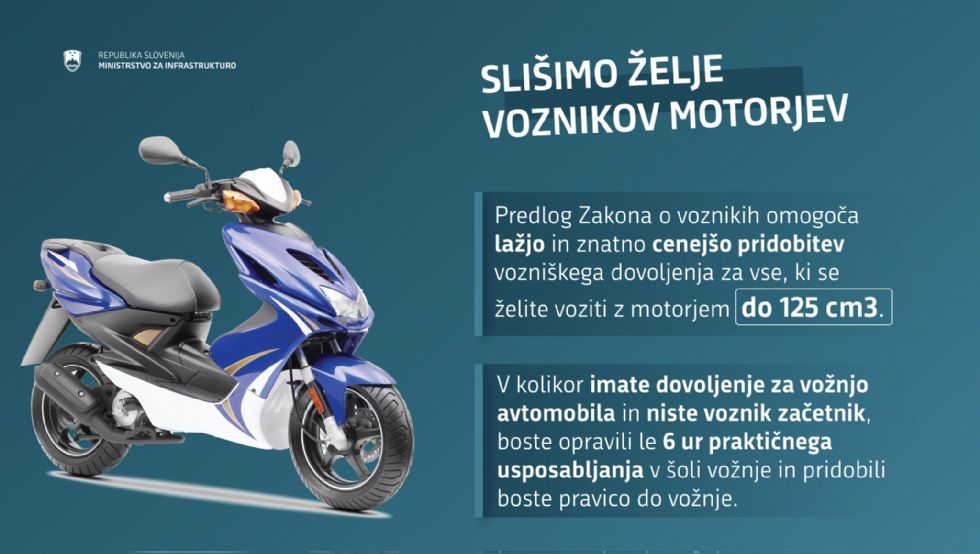 Vozniki avtomobilov po lažji poti do kategorije A1 