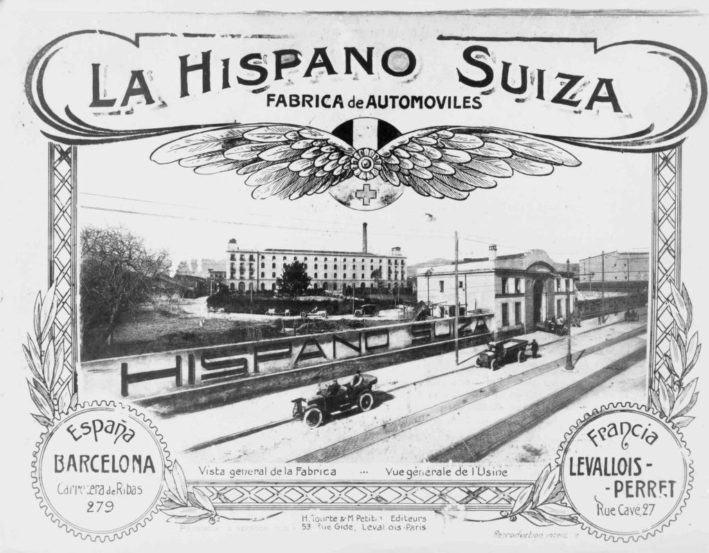 Pogled na prvo tovarno Hispano-Suiza v Barceloni na začetku 20. stoletja.