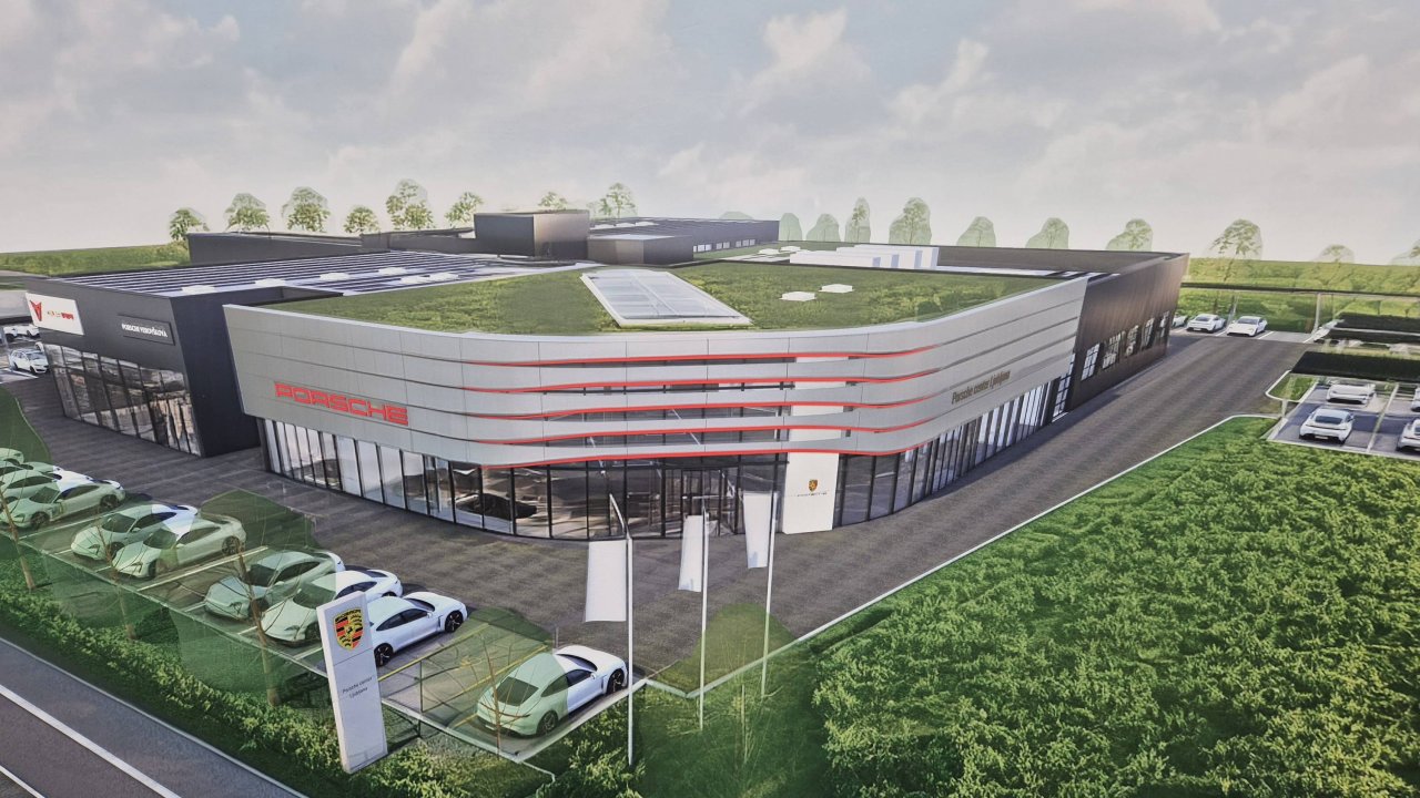 Takšen bo nov Porschejev center v Ljubljani