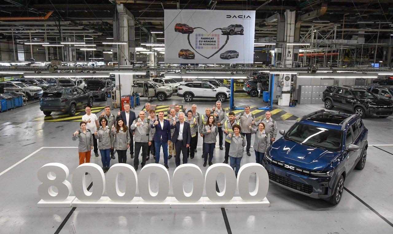 Dacia proizvedla osem milijonov vozil v Mioveniju