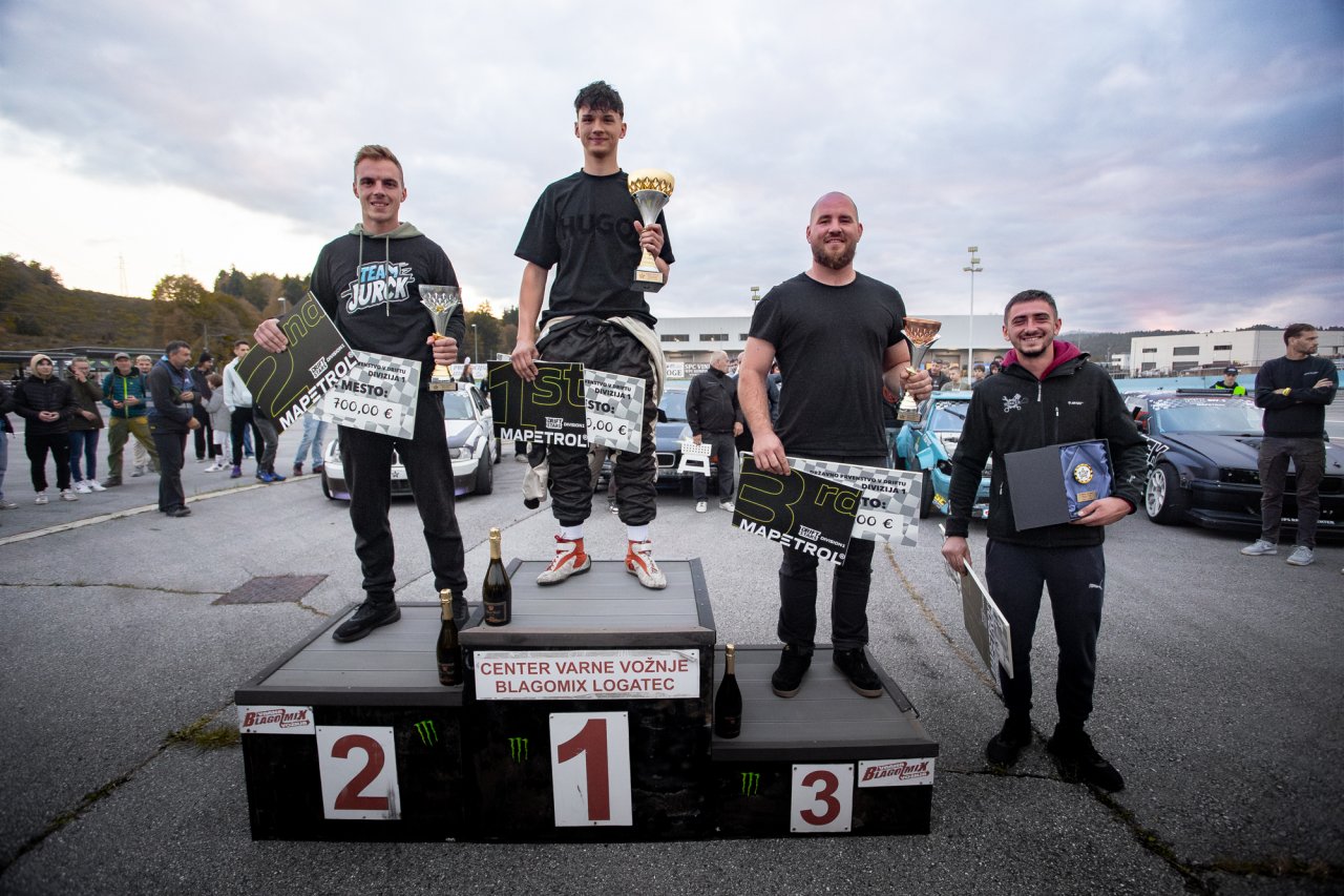 V 1. diviziji je pokal prejel Martin Grošelj, sledili pa so mu Jure Primožič, Alen Gregorič in Marko Brdek.